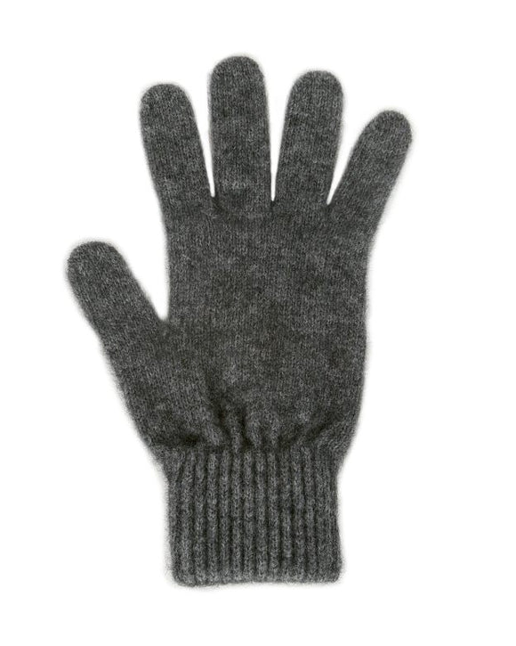 Lothlorian Knitwear Possum Gloves Charcoal