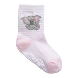 Baby Girl Koala White Socks - 2Pr 