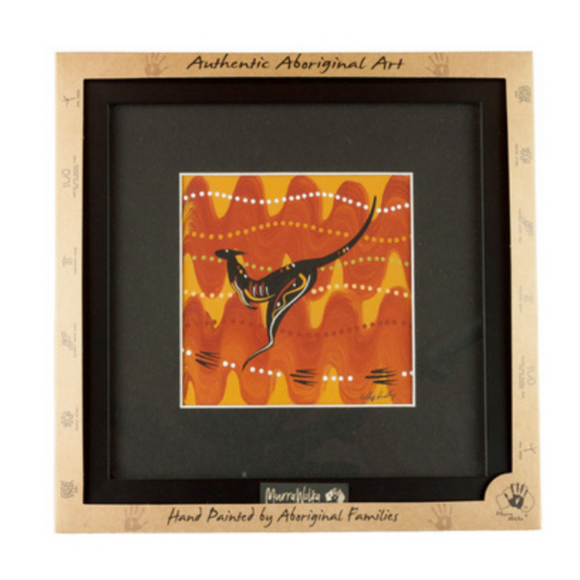 Framed Canvas Painting Small Aboriginal Art