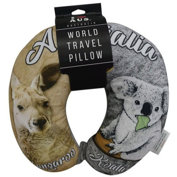 Kangaroo & Koala Neck Pillow