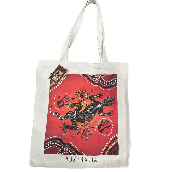 Canvas shopping bag Aboriginal Style