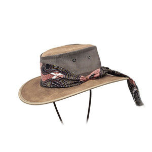 Barmah Foldaway Hat Aboriginal Art Cooler