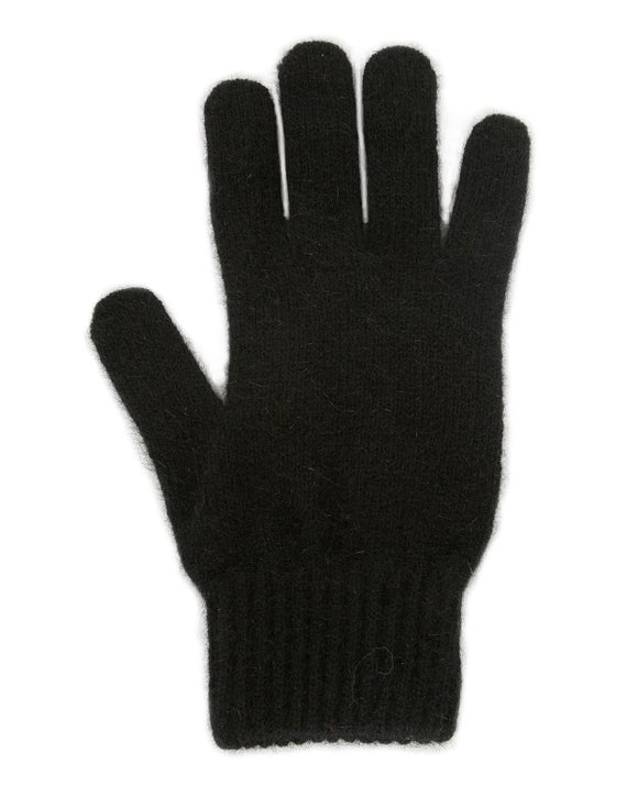 Lothlorian Knitwear Possum Gloves Black