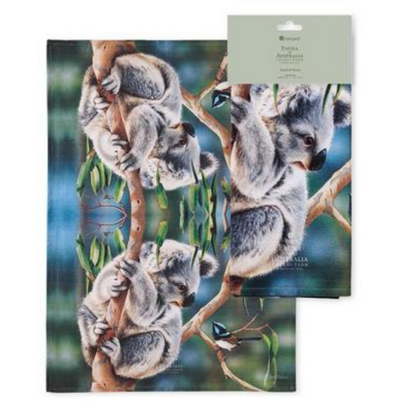 Fauna of Australia Koala & Wren Kitchen T Towel