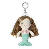 Girls Soft Toy Plush Mermaid Keychain