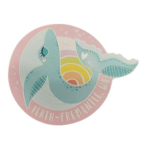Girls Whale Sticker