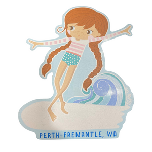 Girls Surfer Sticker