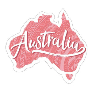 Australia Map Ladies Sticker