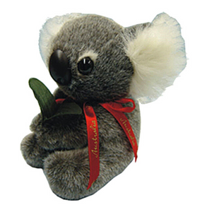 16Cm Koala Soft Toy With Leaf 