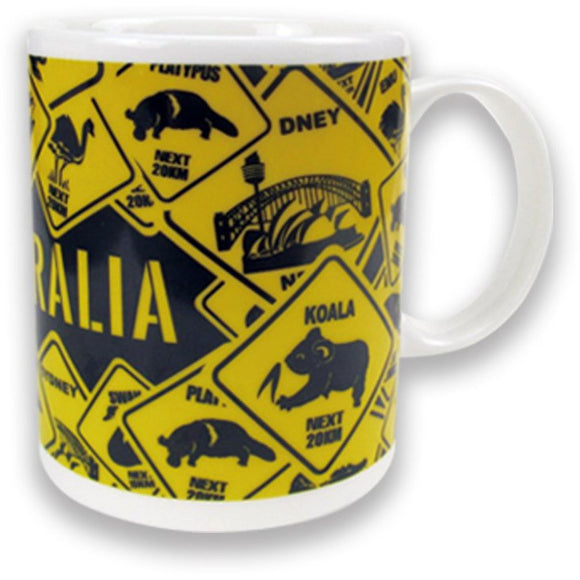 Aussie Roadsign Coffee Mug