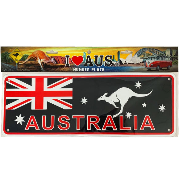 Australian Flag Number Plate