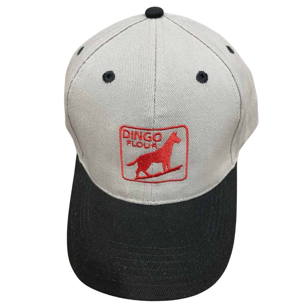 Dingo Cap Dingo Flour Cap Grey with Black peak – Oz Australia Souvenirs