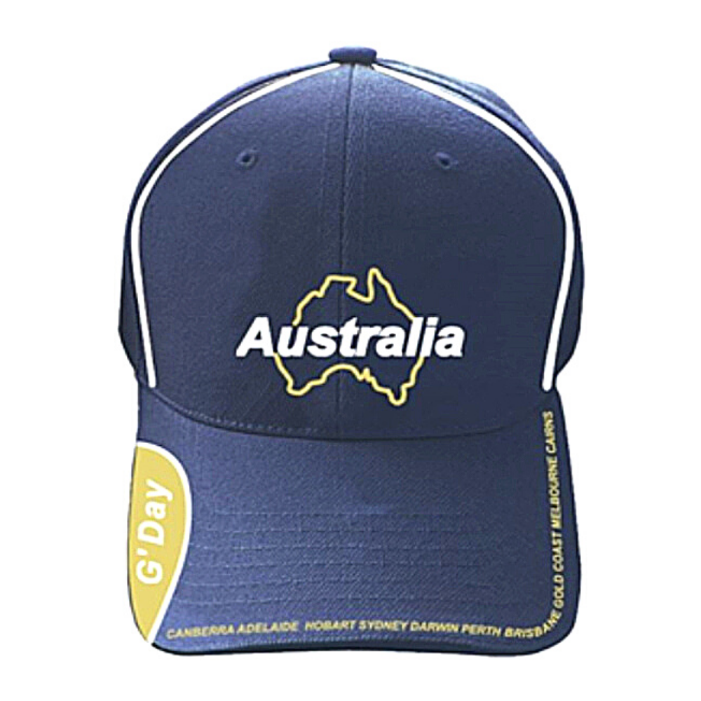 Map Embroidered Cap – Oz Australia Souvenirs