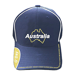 Embroidered Australia Map Cap