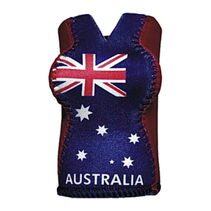 Body Shaped Australia Flag Stubby Holder