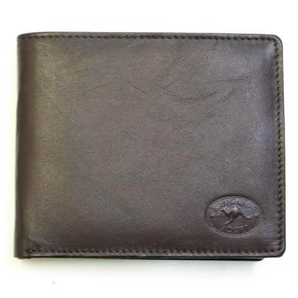 Kangaroo Leather Wallet Brown