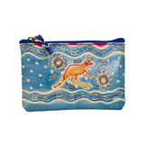 Leather purse Friendly Kangaroo 