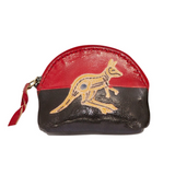 Leather purse Friendly Kangaroo 