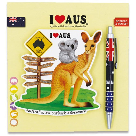 Kangaroo Pen and Notebook