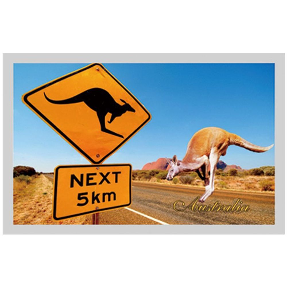 Roo Roadsign Magnet – Oz Australia Souvenirs