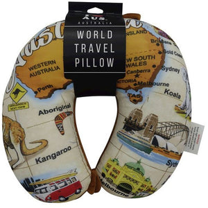 Aussie Map Neck Pillow