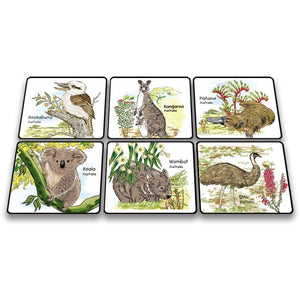 Australian Animal Wood Coaster Set