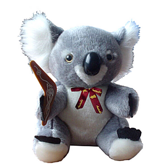 21Cm Koala Soft Toy With Boomerang