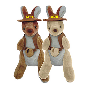 26Cm Kangaroo Soft Toy With Swaggie