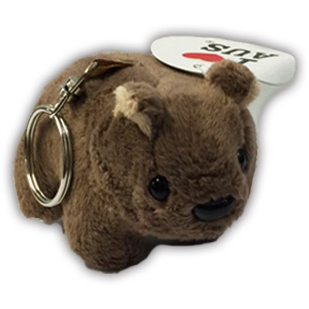Wombat Key Rings Soft Toy Wombat Keyring – Oz Australia Souvenirs